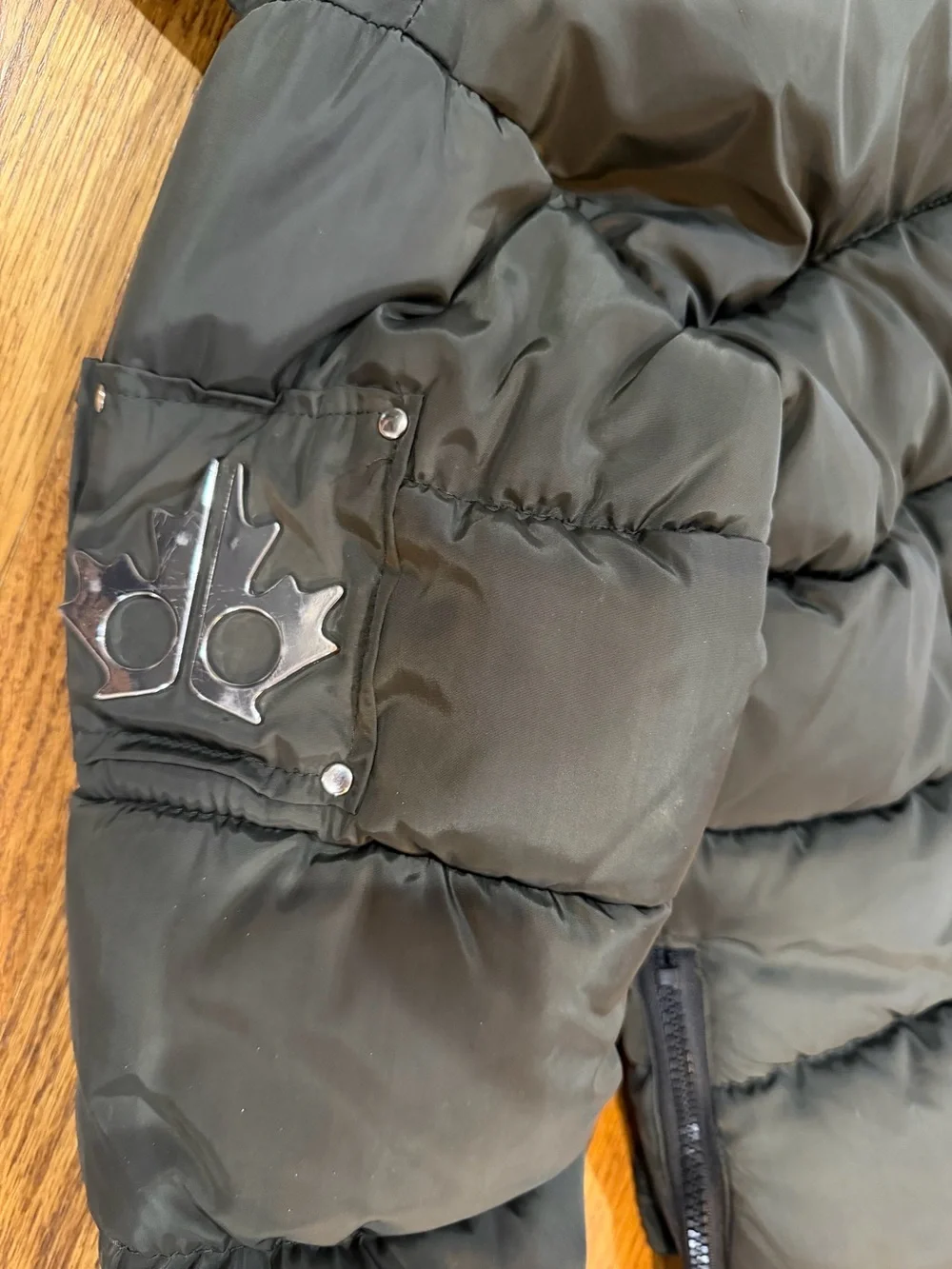 Canada Weathergear Weather-Resistant Kids Puffer Jacket in Olive Green Sz S 7/8